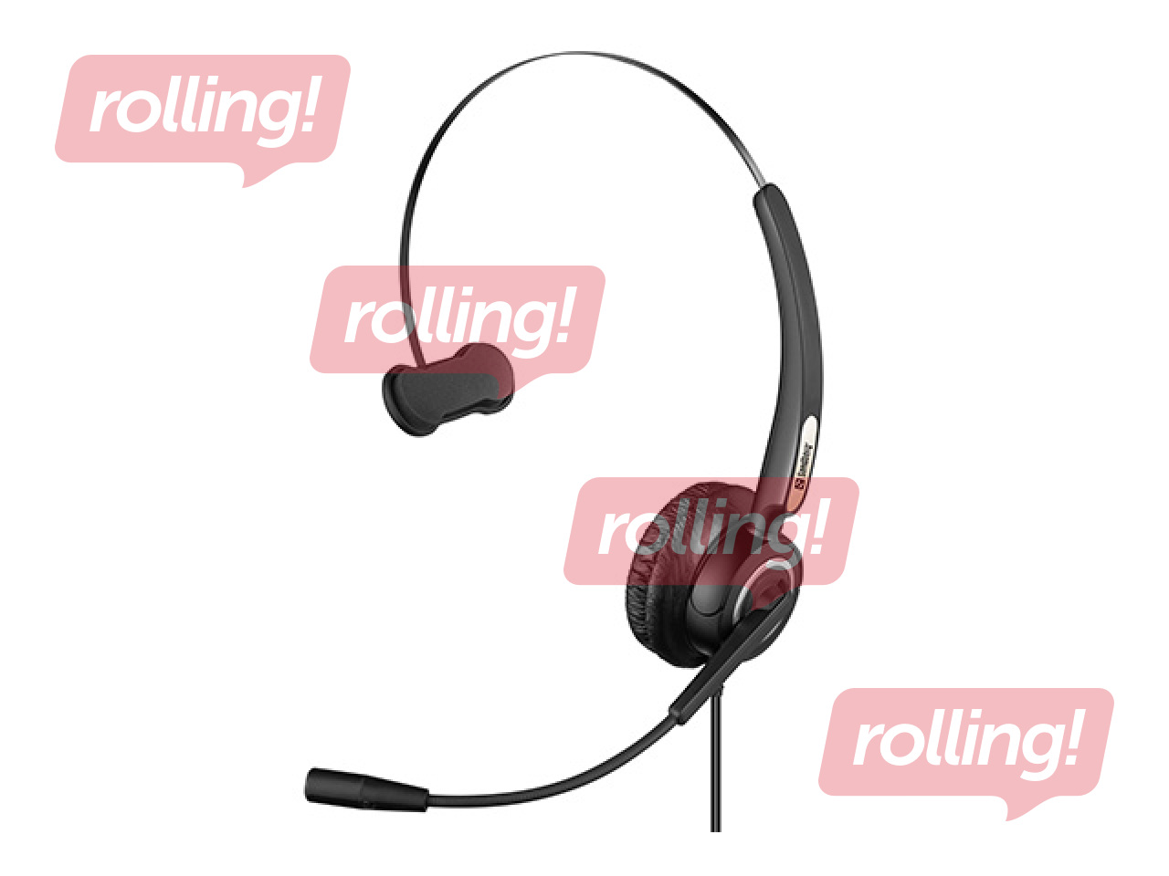 Austiņas ar mikrofonu Sandberg USB Office Headset Mono, melnas