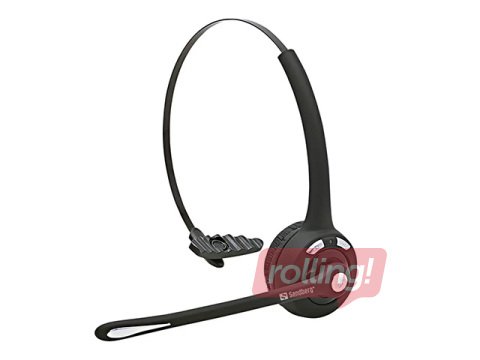 Austiņas ar mikrofonu Sandberg Wireless Office Headset, bluetooth, melnas
