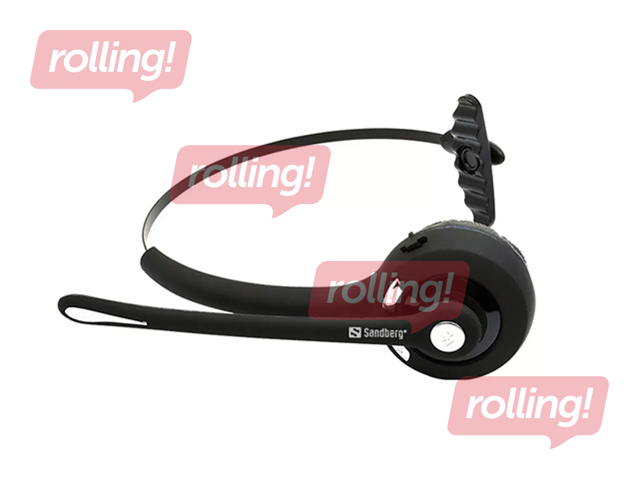 Sandberg Wireless Office Headset with Microphone, Bluetooth, Black