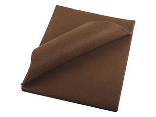 Felt, 20x30cm, 150g/m², brown, 10 sheets