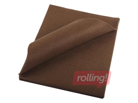 Filcs, 20x30 cm, 150g/m², brūns, 10 loksnes