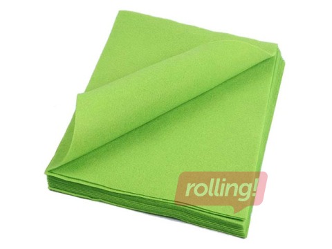 Felt, 20x30cm, 150g/m², lettuce green, 10 sheets