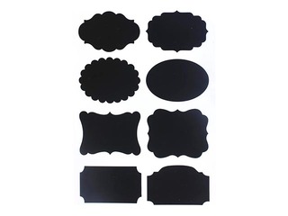 Isekleepuvad sildid Kriit, must, 16 tk.