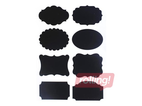 Self-adhesive labels Chalk, black, 16 pcs.