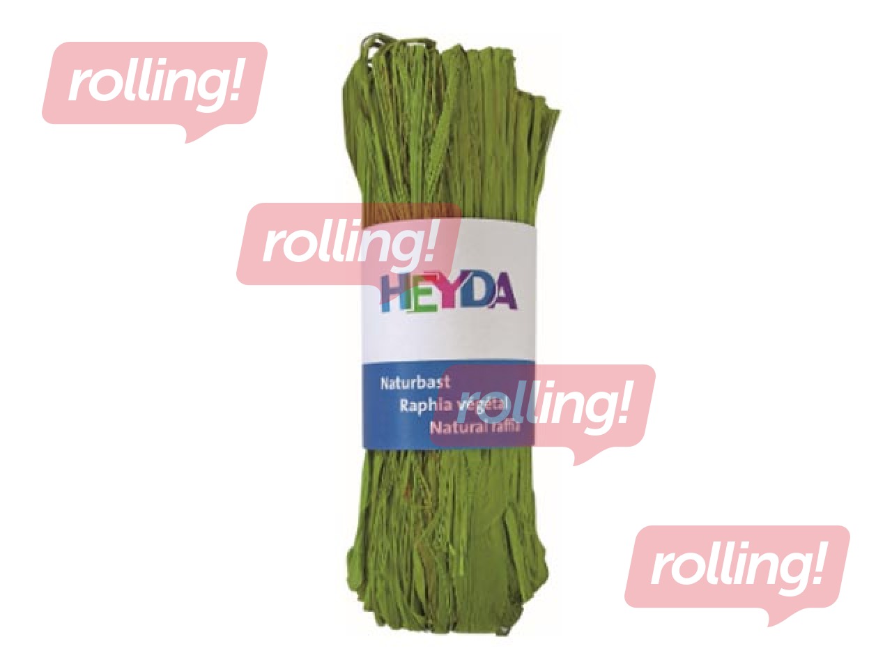 Raffia, naturaalne, heleroheline, 50 g.