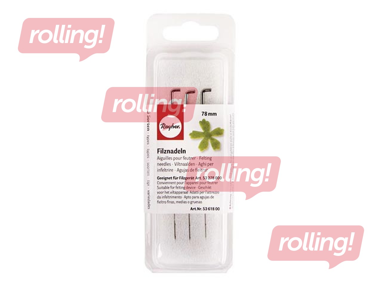 Viltimisnõelte komplekt, 78 mm, 3 tk., 3 tüüpi