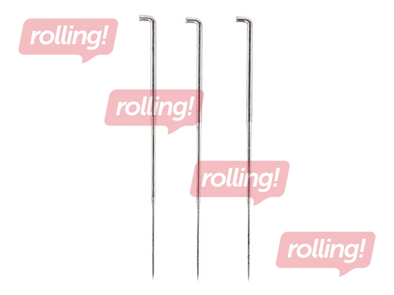 Felting needle set, 78 mm, 3 pcs., medium