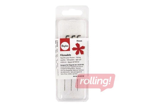 Filcēšanas adatu komplekts, 78 mm, 3 gab.,smalkas