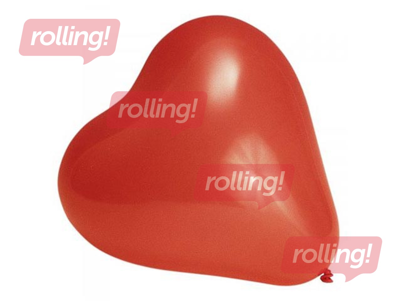 Balloons hearts, red, 10 pcs.