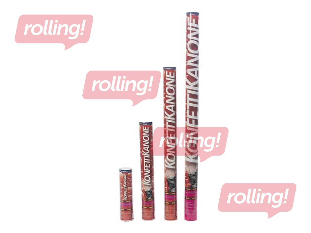 Confetti hearts L-20cm., red