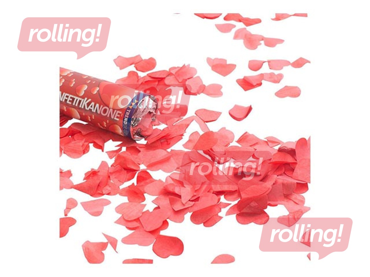 Confetti hearts L-20cm., red