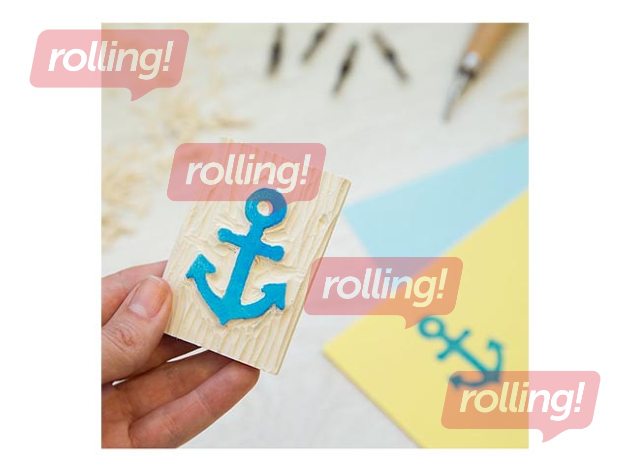 Milan lino cutter set with 5 blades for carving