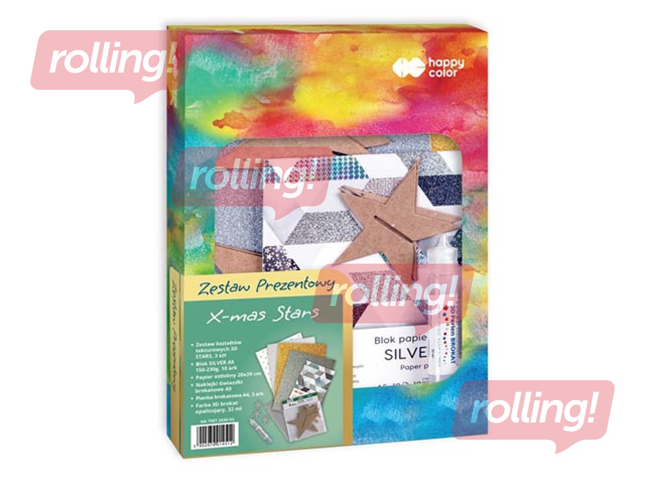 PROMO Loominguline kinkekomplekt X-mas Stars, Happy Color