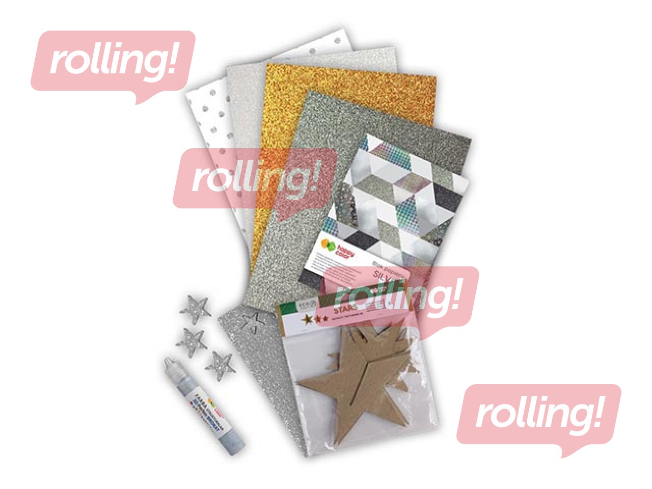 PROMO Loominguline kinkekomplekt X-mas Stars, Happy Color