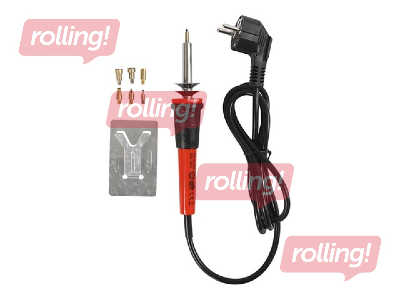 Pyrography pen, 7 burning tips