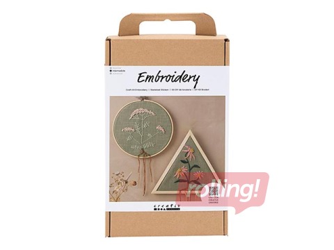 Craft Kit Embroidery, dusty green