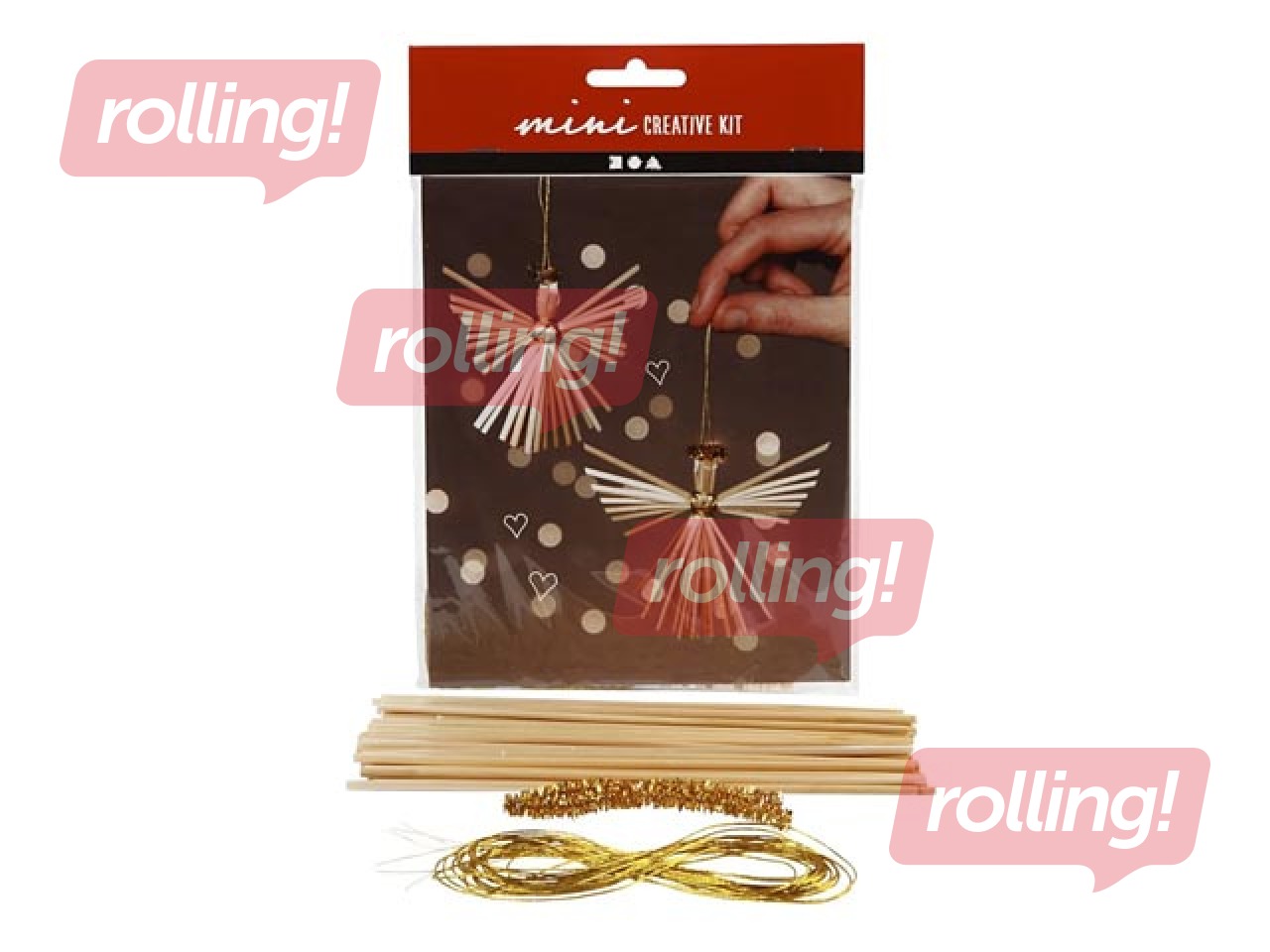 Radošais komplekts Mini Craft Kit Straw Angel