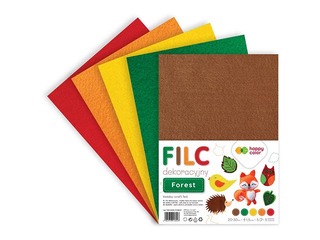 Vilt Happy Color 20x30cm, 150g/m², Forest, 5 lehte