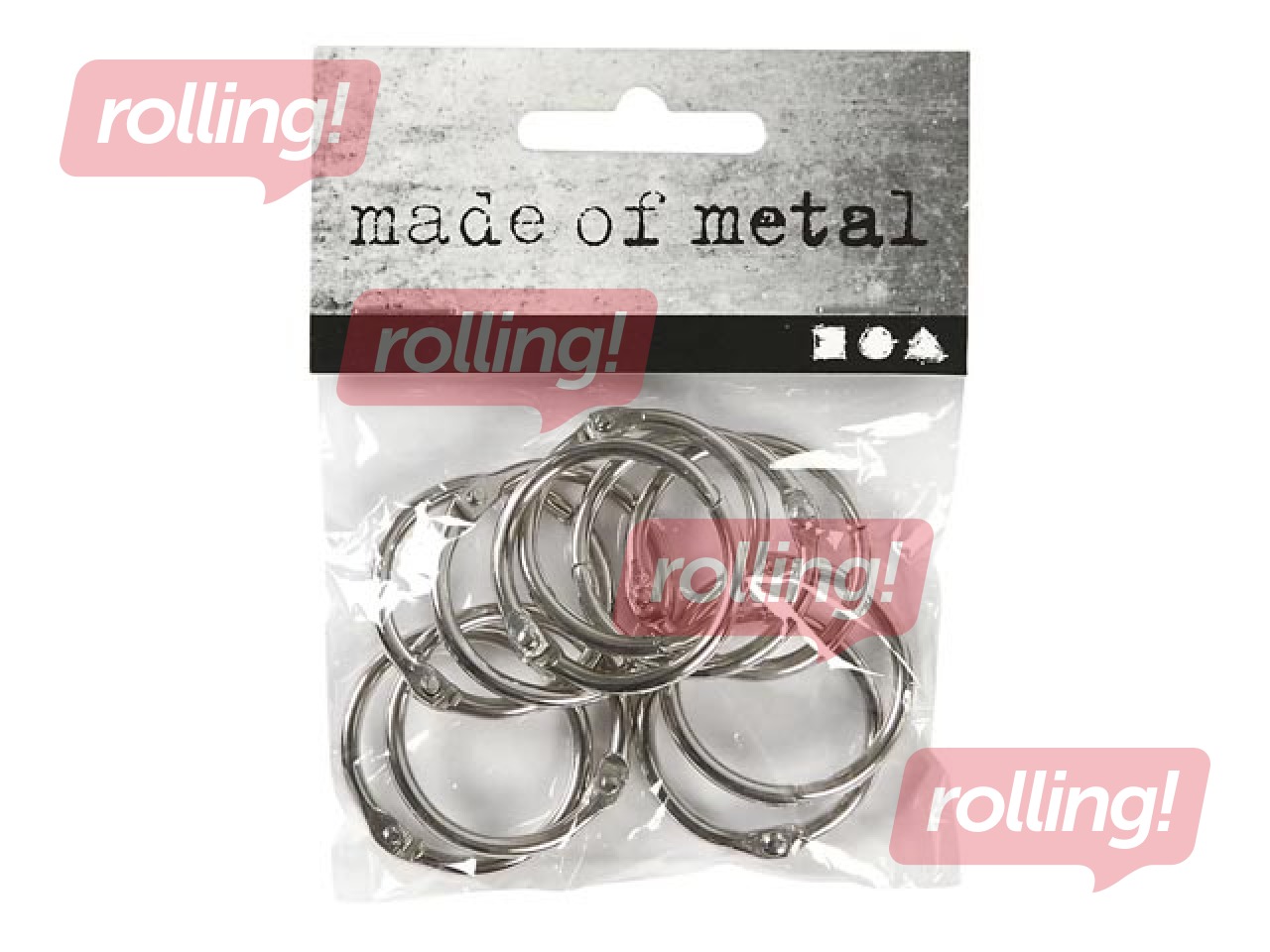 Book Rings, Ø25mm 10 pcs.