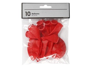 Baloni, sarkani, 10 gab.