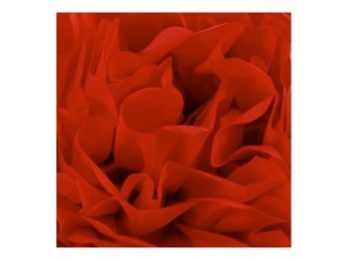 Tissue pompons, red, 3 pcs.