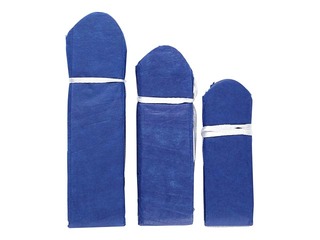 Tissue pompons, dark blue, 3 pcs.