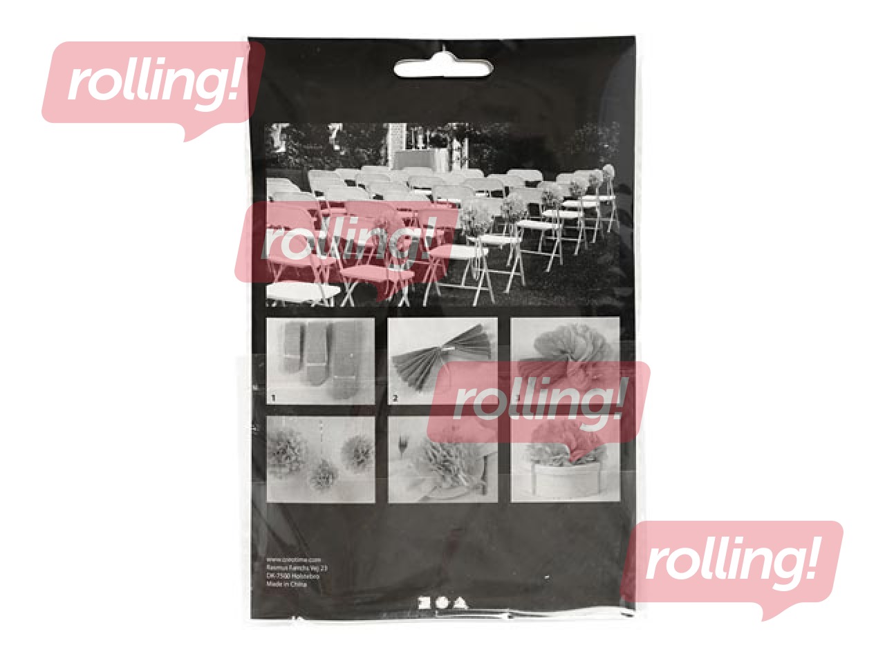 Paberlilled, heleroheline, 3 tk.