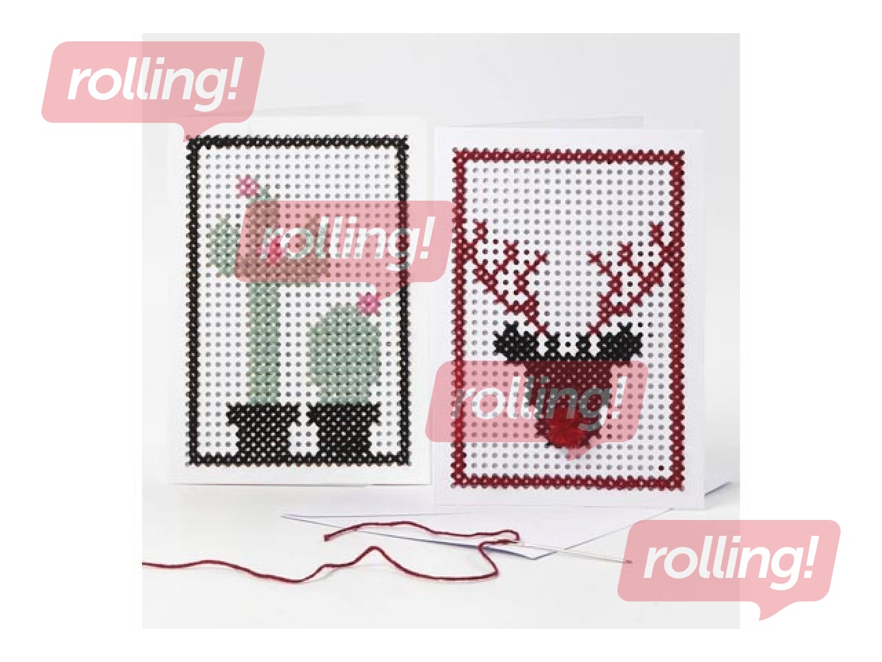 Tikkimisniit, roheline, 6 tk.