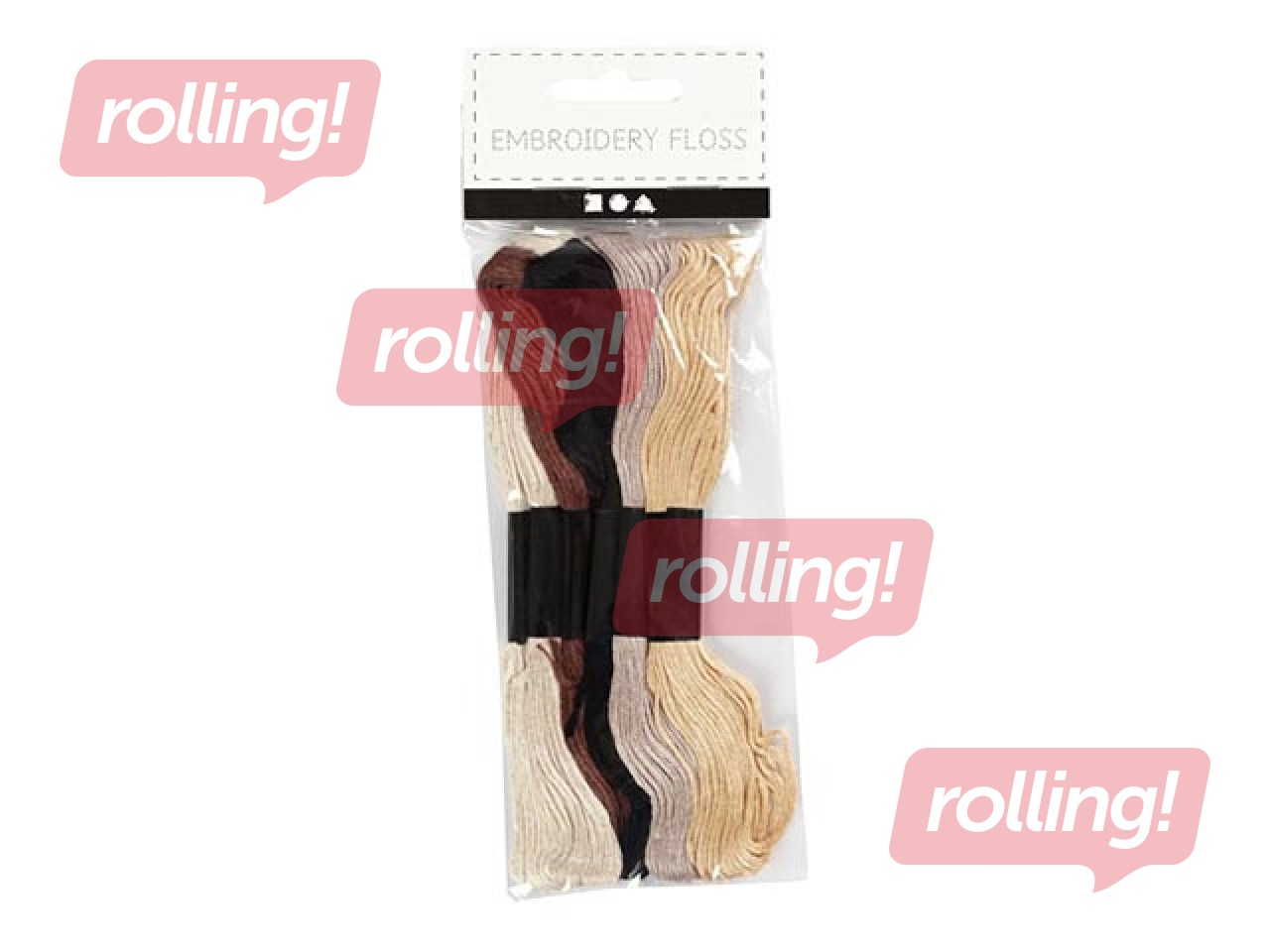 Tikkimisniit, naturaalsed värvid, 6 tk.