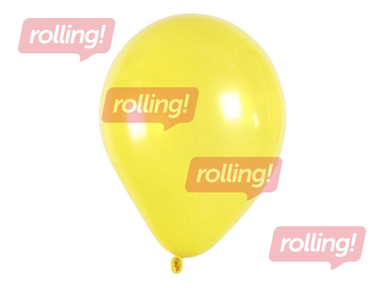 Balloons, yellow, 10 pcs.