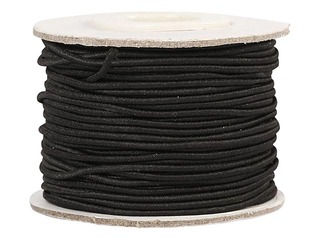 Elastīga aukla, Ø 1 mm, 25 m, melna