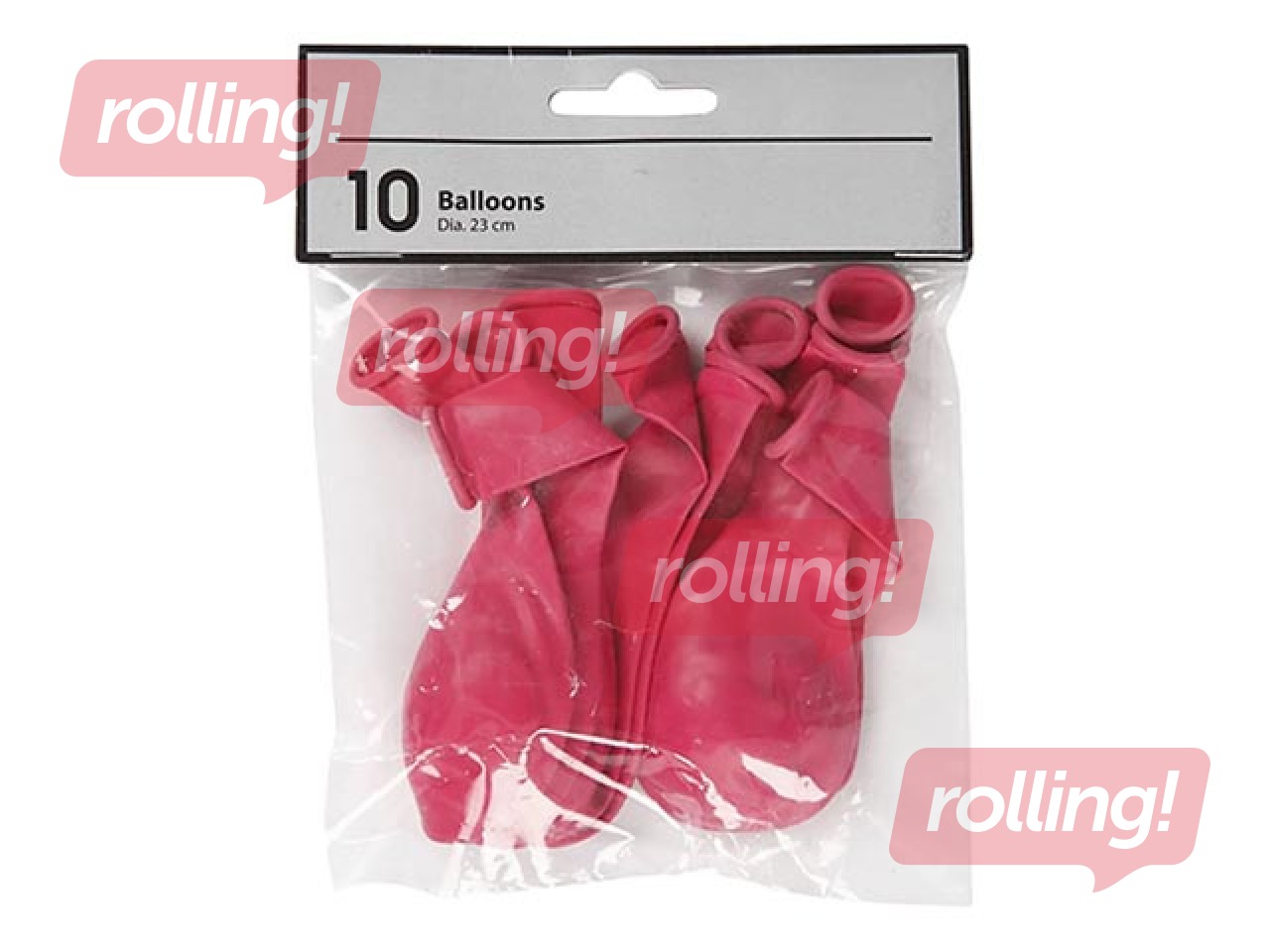 Balloons, dark pink, 10 pcs.