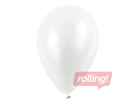 Balloons, white, 10 pcs.