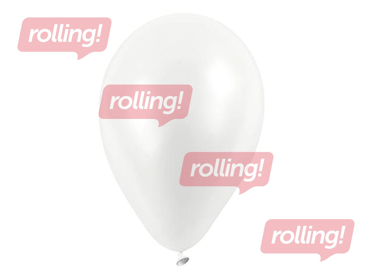 Balloons, white, 10 pcs.