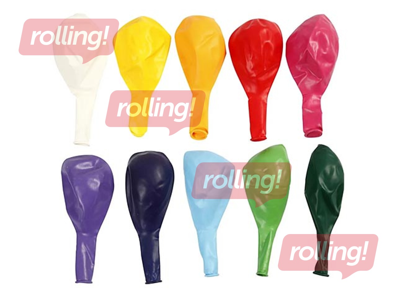 Balloons 10 pcs, assorted colours