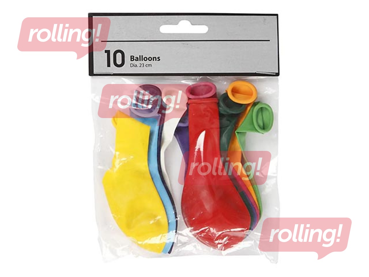 Balloons 10 pcs, assorted colours
