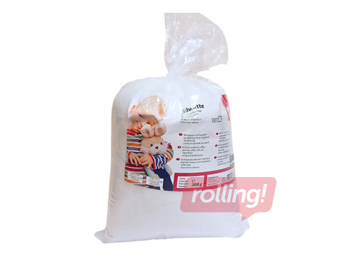 Pehmete mänguasjade täidis, väga kohev, helvestena, 100% polüester, 300g