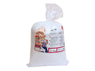 Pehmete mänguasjade täidis, väga kohev, helvestena, 100% polüester, 300g