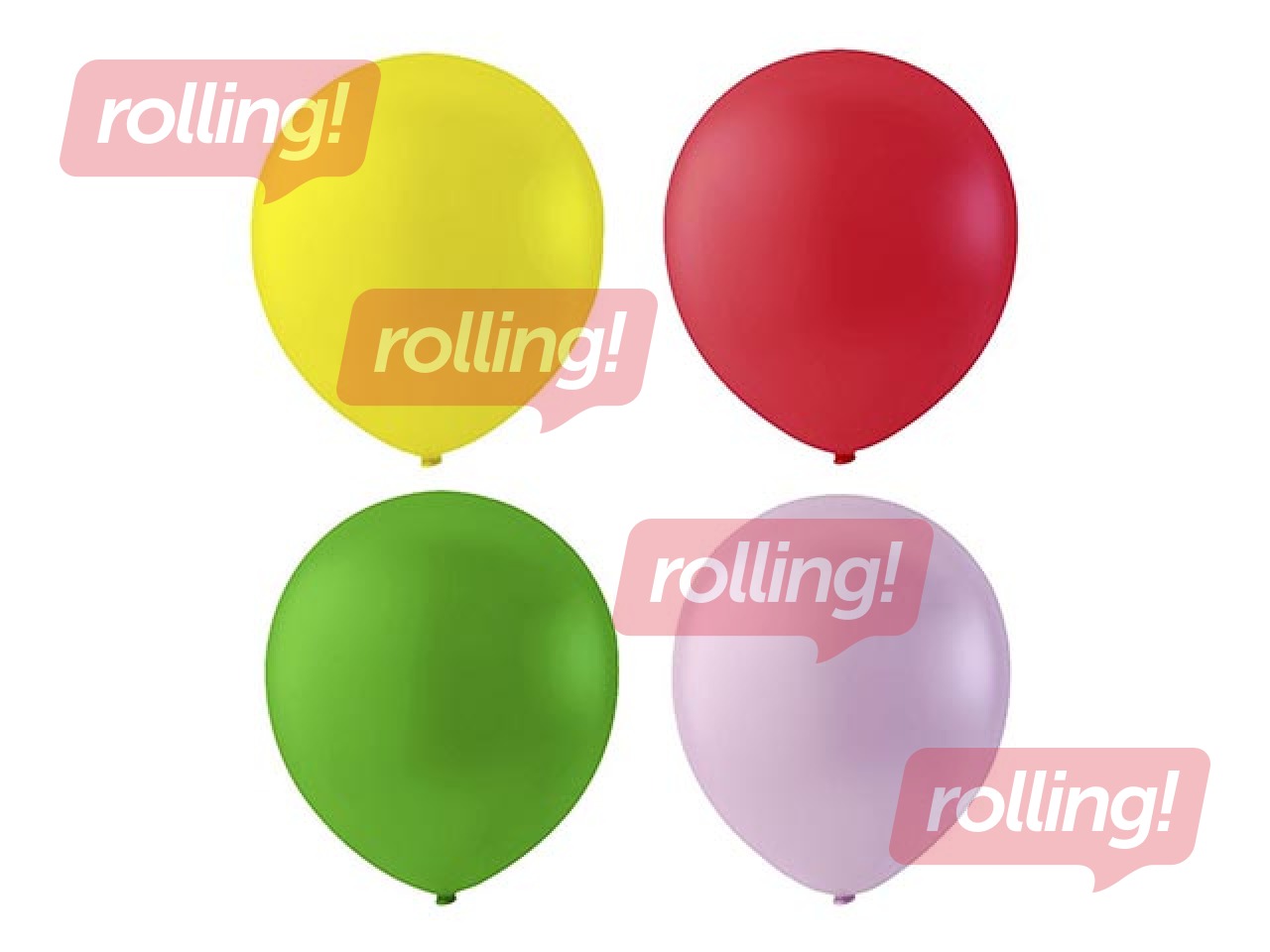Balloons 10 pcs, neon colours