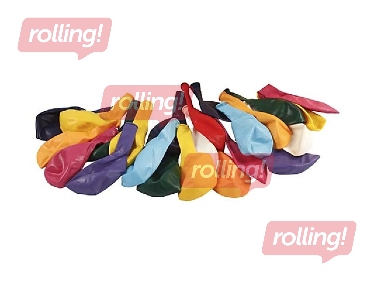 Õhupallid, erinevad värvid, 50 tk.