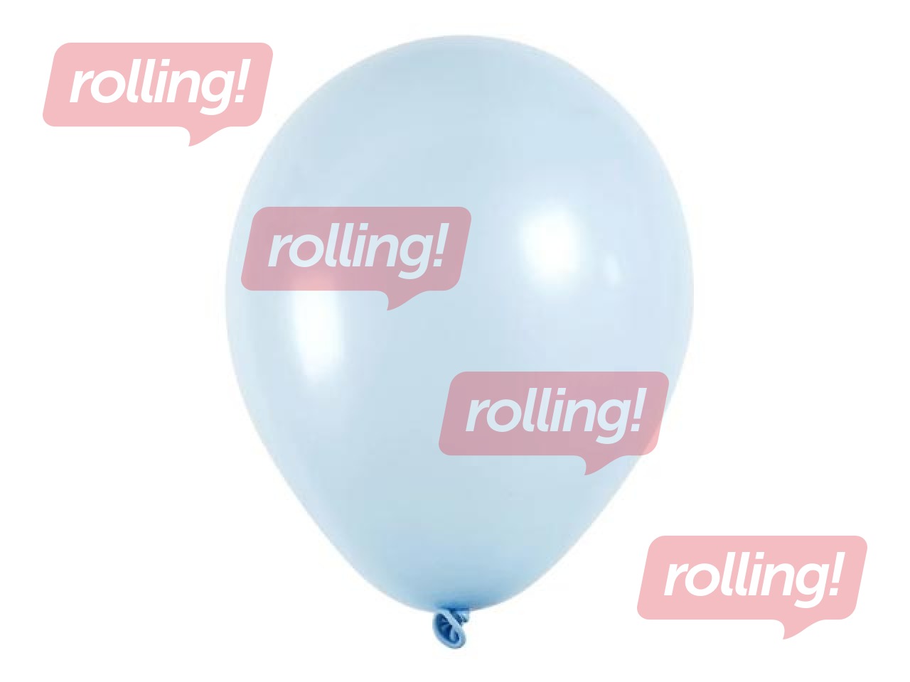 Balloons, light blue, 10 pcs.