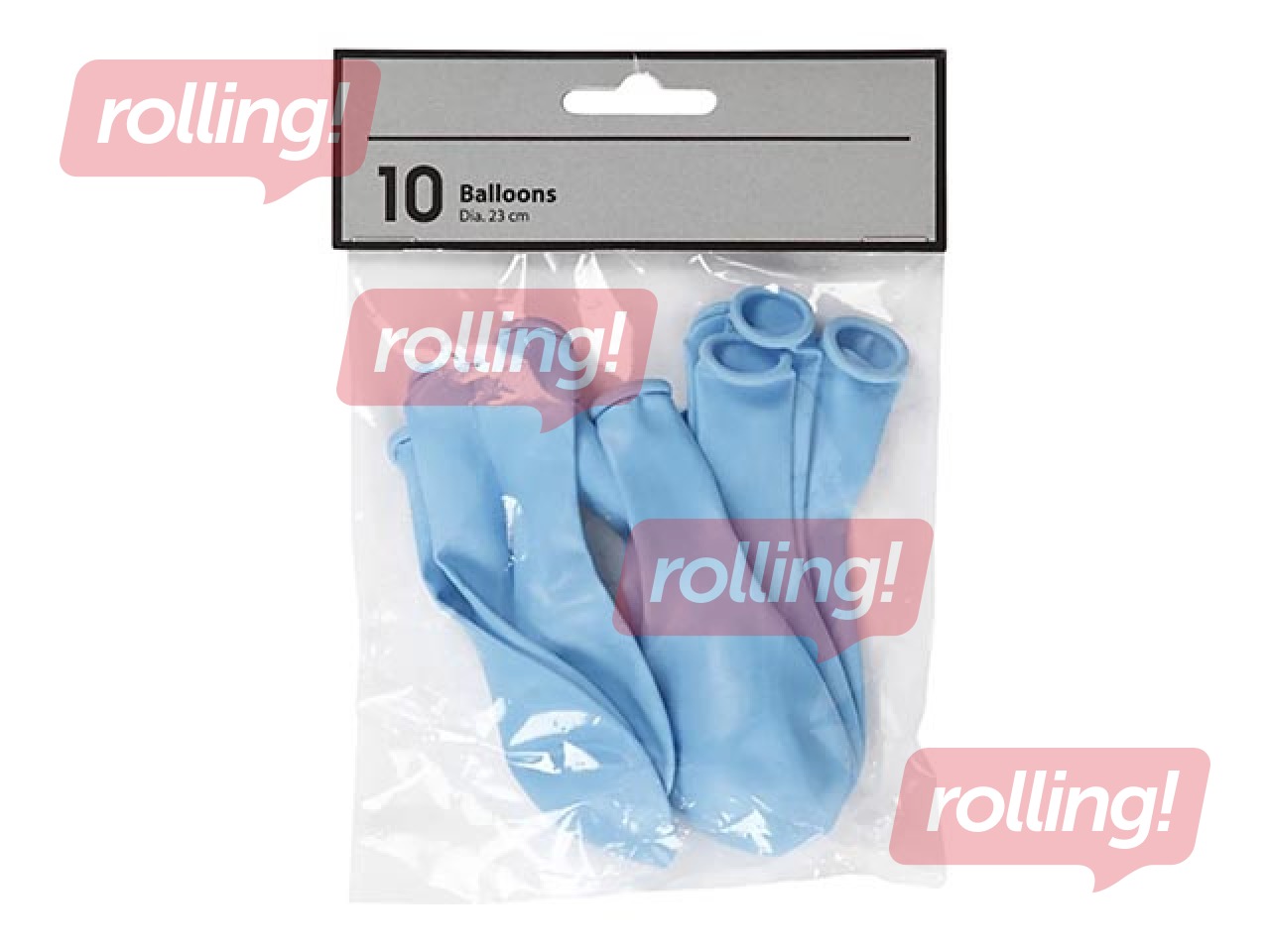 Balloons, light blue, 10 pcs.