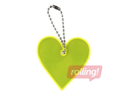 Reflective tag Heart, 5.7cm