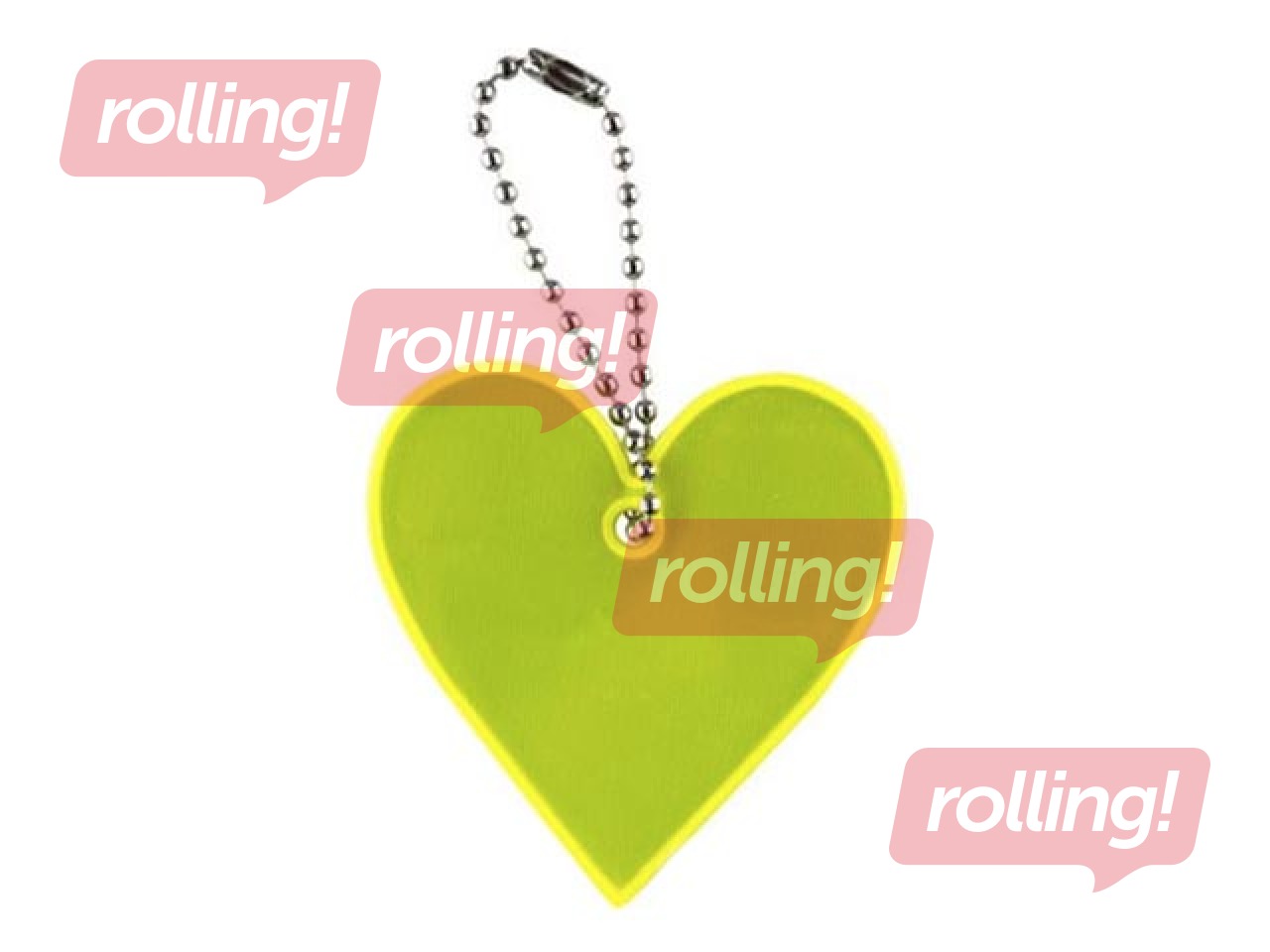 Reflective tag Heart, 5.7cm