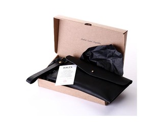 Rahakott Balts, A5, ehtne nahk, must