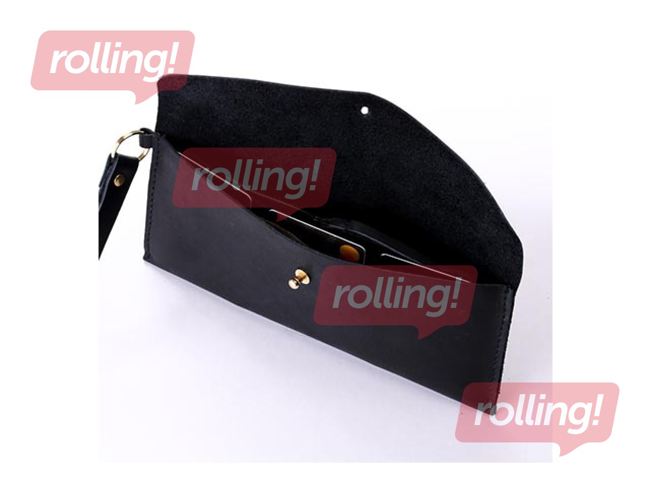 Wallet Balts, A5, genuine leather, black