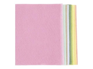 Vilt Creativ Company, erinevad pastellvärvid, 10 lehte, 21x29.7cm