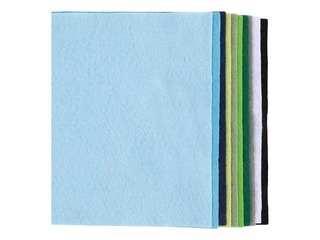 Фетр Creativ Company, синяя/зелёная гармония, 10 листов, 21x29.7см