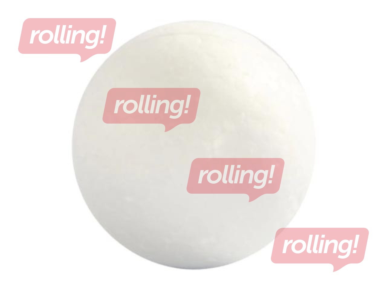 Foam Ball Creative Company, 3cm diameter, 10 pcs.