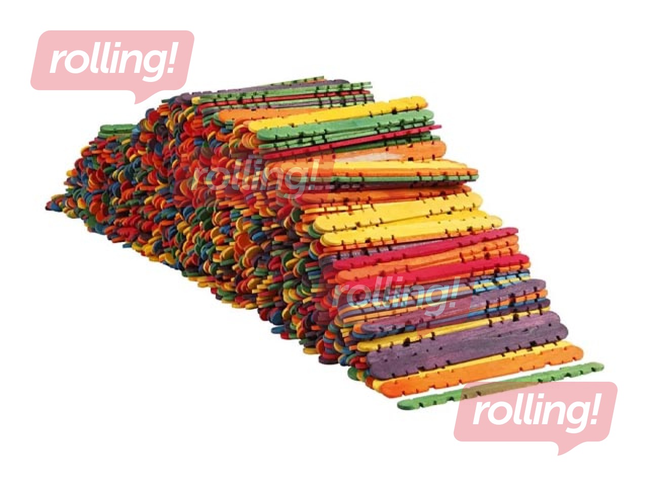 Construction sticks, coloured, 1000 pcs.